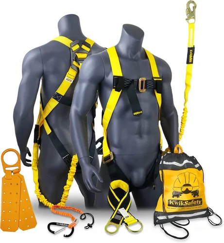 Miniatura 14 de KwikSafety - SCORPION Safety Harness [w/Attached 6ft Lanyard] Safety Harness Fall Protection Kit ANSI OSHA Estándar