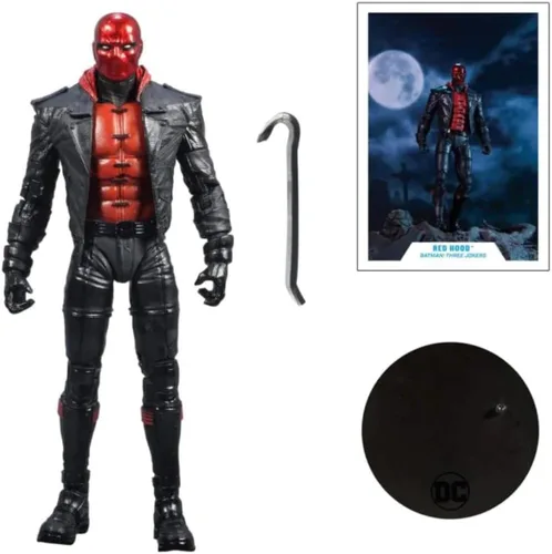 Miniatura 2 de DC Multiverse Red Hood de Batman: Three Jokers Figura de acción con accesorios, multicolor, 7 pulgadas