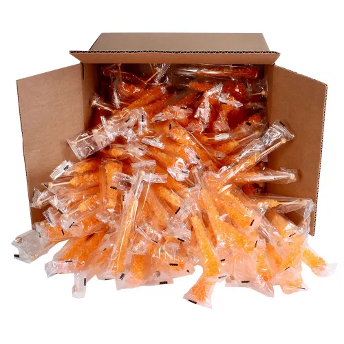 Miniatura 86 de Palitos de caramelo de roca extragrandes: 12 paletas de cereza rosa – envueltas individualmente – Palitos de caramelo de roca de cristal