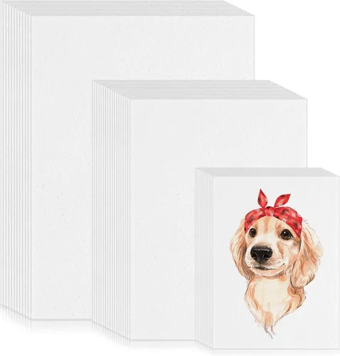 Sherr 300 hojas de papel de pintura de 3 tamaños, 90 libras/160 GSM, papel de dibujo blanco para niños, estudiantes, pintura, principiantes,