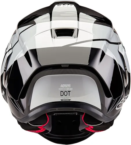 Miniatura 6 de Alpinestars Casco Supertech R10 Element, de fibra de carbono, diseño aerodinámico de cara completa, ventilación y seguridad, certificado DOT y ECE