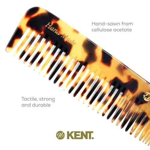 Miniatura 5 de Kent 6T TY - Peine de pelo de dientes finos y dientes anchos, peine de peinado hecho a mano para el cuidado del cabello, peines de peluquería