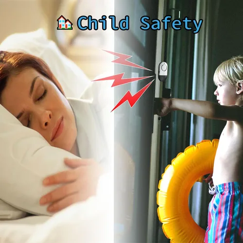 Miniatura 5 de Alarma de ventana de puerta de 120 DB para piscinas enterradas - Sistema de seguridad de piscina con imán