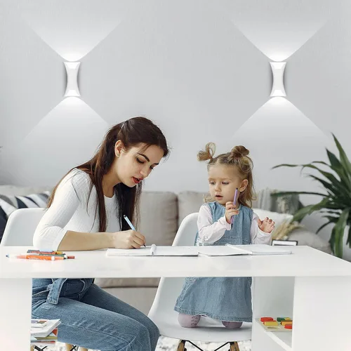 Miniatura 4 de Kawell Lámpara de pared moderna creativa de 10 W, lámpara de pared LED hacia arriba hacia abajo, impermeable, IP65, lámpara de pared de aluminio