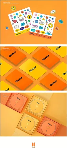 Miniatura 5 de Big Hit Entertainment BTS Butter Album Cream Ver. CD+Photobook+Lyric Cards+Tarjeta de foto instantánea+soporte de fotos+tarjeta de fotos+tarjeta