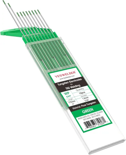 Miniatura 51 de YESWELDER - Electrodo de tungsteno para soldadura TIG, ceriado al 2%, de 1/16 x 7 pulgadas (gris, WC20/EWCe-2), paquete de 10