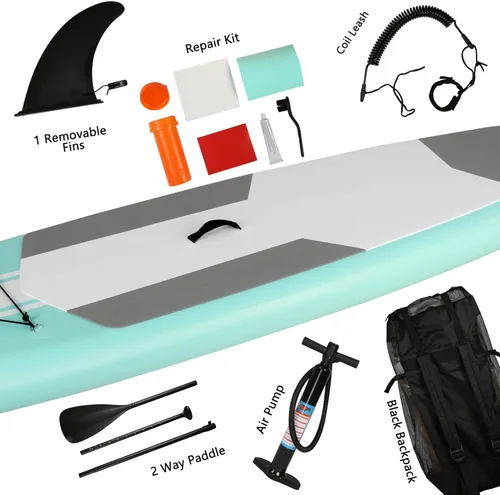 Miniatura 6 de Inflatable Paddle Boards with Non-Slip Deck, Ultra-Light Stand Up Paddle Board Surf Board with Accessories & Carry Bag, Wide Stable Design for
