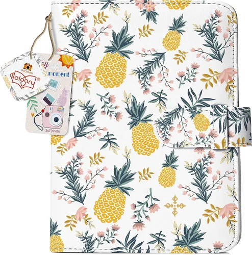 Miniatura 8 de Álbum de Fotos de Billetera Holoary para 128 Bolsillos, Álbum Fujifilm Instax Mini para Fotos de 5x8 cm, Álbum Instax, Polaroid Snap (Acampada)