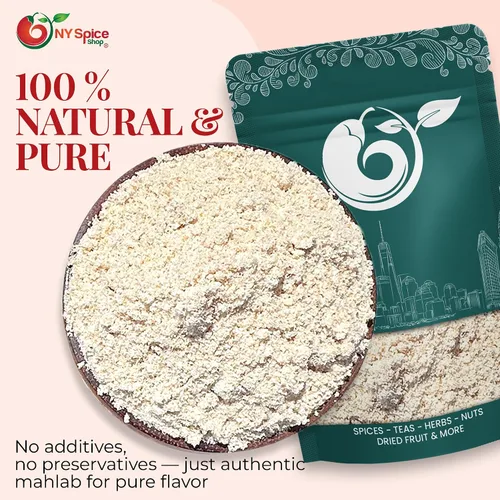 Miniatura 4 de NY SPICE SHOP Mahlab molido - Especias Mahlepi en polvo - Mahlep natural seco - Especias Mahlep secas para hacer pastelería - 4 onzas