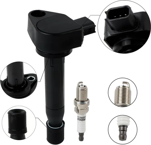 Miniatura 8 de Paquete de 6 bobinas de encendido UF242 y bujía de iridio IZFR5K11 compatible con Honda Accord Odyssey 3.0L 3.5L V6, Acura CL TL 3.2L V6 Reemplazar