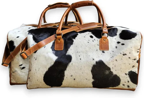 Miniatura 10 de Ranch Junkie Highlands Large Genuine Cowhide Weekender Cowhide Duffel