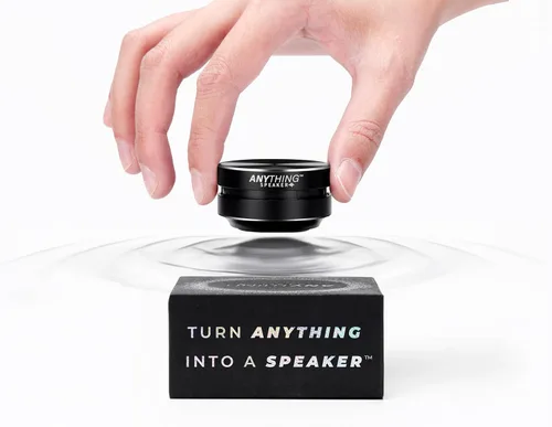 Miniatura 7 de Anything Speaker - Mini Bluetooth portátil - ¡Convierte cualquier cosa en un altavoz! Humbird inalámbrico de inducción de conducción ósea