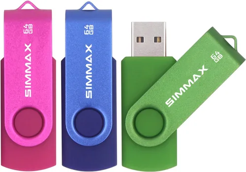 Miniatura 9 de SIMMAX Memory Stick 32GB USB 2.0 Unidades Flash Thumb Drive Pen Drive (32GB Morado)