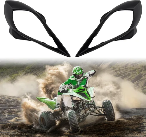 Fundas para faros delanteros izquierdo y derecho compatibles con Yamaha Raptor 700 250 350, YFZ 450 YFZ450R YFZ450X, Wolverine 350 450, accesorios