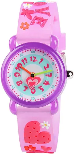 Venhoo Kids Watches Analog 3D Cartoon Waterproof Sport Children Toddler Wrist Watches Gifts for 3 4 5 6 7 8 9 10 11 12 Ages Girls Little Boys Child