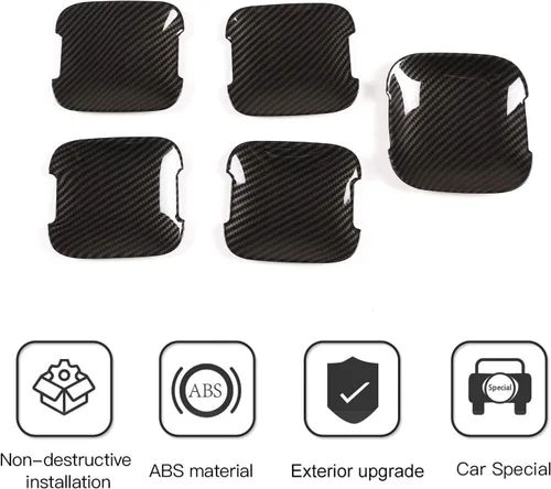 Miniatura 3 de PIUGILH Cubierta de repuesto para manija de puerta de automóvil compatible con accesorios Land Rover Defender 110 2020-2023, protectores protectores