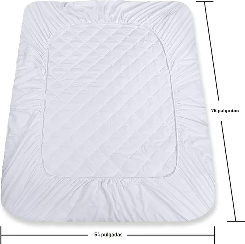 Miniatura 3 de Utopia Bedding - Protector de colchón acolchado ajustable, protector de colchón matrimonial con bolsillo profundo que se estira hasta 16 pulgadas