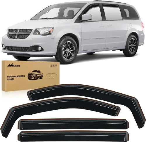 Miniatura 8 de Nilight protectores de lluvia para canal para Ram 1500 2009 2010 2011 2012 2013 2014 2015 2016 2017 2018 Crew Cab, 2019-2023 Ram 1500 Classic Body