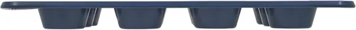 Miniatura 5 de Chicago Metallic Molde antiadherente para muffins todos los días, perfecto para magdalenas, huevos y mucho más. 12 tazas, azul
