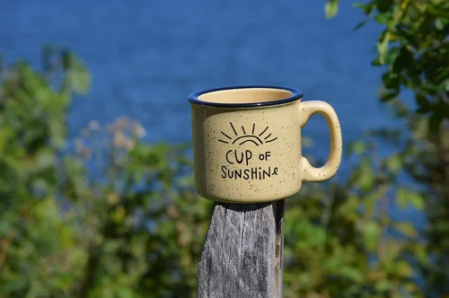 Miniatura 6 de Cup Of Sunshine - Taza de café de cerámica para fogata – Taza de regalo de fogata para campista feliz – Mochilero al aire libre Mountain Camper