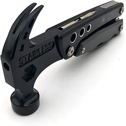 Miniatura 3 de Hammer & Pliers Herramienta multifuncional 14 en 1 Kit portátil para emergencias de automóvil, camping, hogar