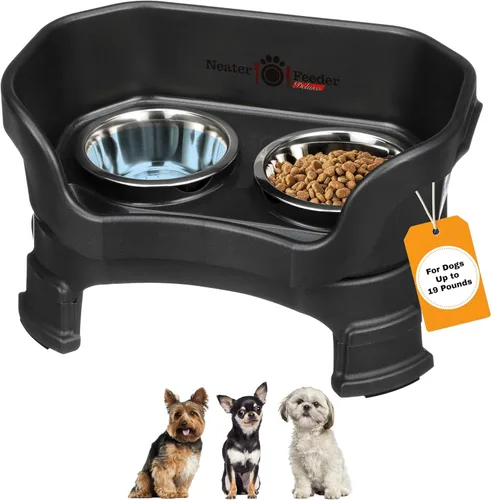 Miniatura 35 de Neater Feeder Deluxe - Tazones elevados para perros grandes a prueba de desorden – Fabricado en Estados Unidos – Soporte elevado para comida