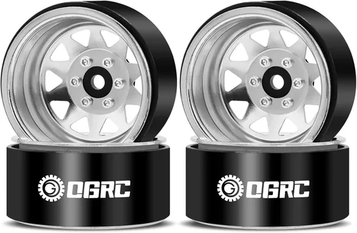 OGRC 4 piezas de ruedas de aluminio de 1.9 pulgadas con Beadlock y offset negativo para TRX4 TRX6 SCX10 I II III 90046 AXI03007 Redcat GEN7 GEN8