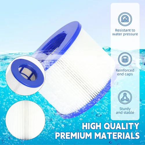 Miniatura 5 de Cartucho de filtro de repuesto para bañera de hidromasaje, filtros de spa atornillables compatibles con todos los jacuzzis inflables RELXTIME