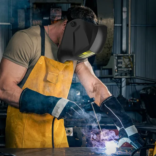 Miniatura 6 de TOOLIOM - Casco de soldadura con oscurecimiento automático, funciona con energía solar, con rango de sombra ajustable 4/9-13 para capucha