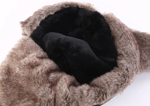 Miniatura 5 de Connectyle Sombrero de trampero de soldado cálido para invierno, sombrero de caza con solapas para las orejas