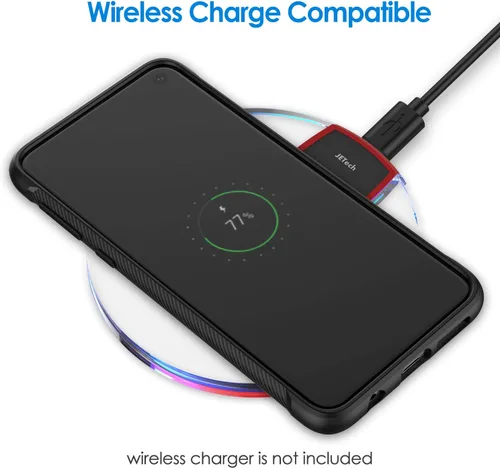 Miniatura 3 de JETech Funda delgada para Samsung Galaxy S10e, funda delgada para teléfono con absorción de golpes y diseño de fibra de carbono (negro)