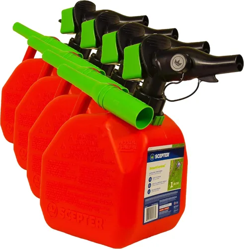 Miniatura 14 de Scepter FR1G152 - Recipiente de combustible con boquilla SmartControl a prueba de derrames y extensor de boquilla adicional de regalo, bidón rojo