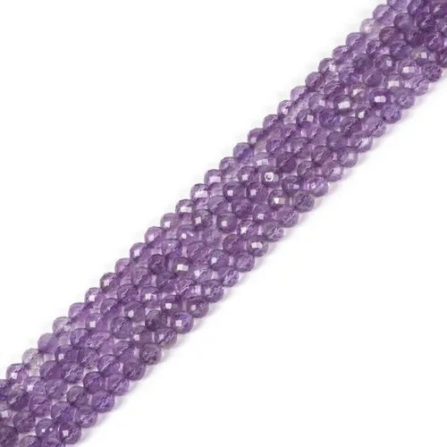 Miniatura 60 de Cuentas redondas facetadas de aguamarina natural de 4mm cuentas sueltas de 16 pulgadas para hacer joyas con cuentas