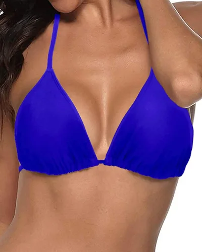 Miniatura 5 de Tempt Me Traje de baño de bikini triangular para mujer, traje de baño con cuello halter