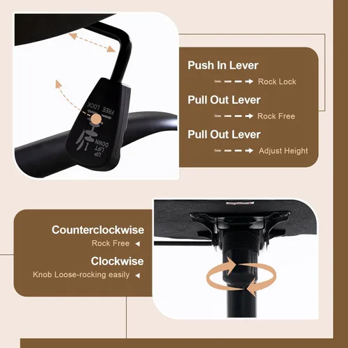 Miniatura 7 de Silla de Oficina Ejecutiva, Silla de Computadora Cómoda de Tela Ergonómica con Reposabrazos Abatibles, Soporte Lumbar, Función de Giro 360° y Gris