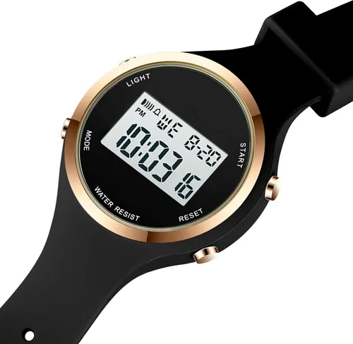 Miniatura 56 de Women LED Display Elecreonic Watch Fashion Chrono Alarm Digital Clock Woman Outdoor Sport Wirstwatch