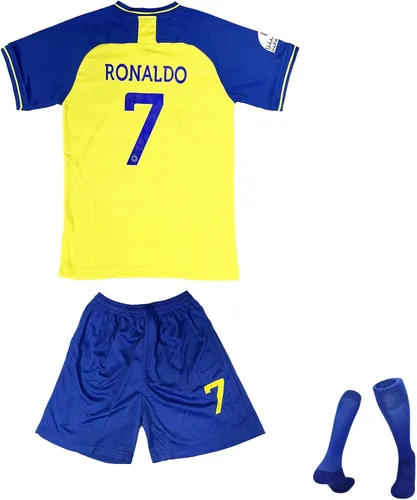 Camiseta de fútbol para niños, Portugal #7, camiseta Ron_aldo para niños, camiseta de fútbol para niños, juego de 3 piezas