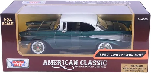 Miniatura 6 de Motormax 1:24 Die-Cast 1957 Chevy Bel Air - Los colores pueden variar