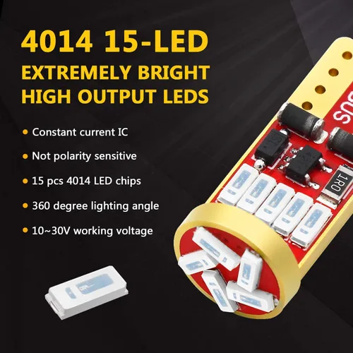Miniatura 2 de PHINLION 194 bombillas LED azules, superbrillantes 168 2825 175 T10 cuña LED sin polaridad lámparas de repuesto para interior de automóvil, cúpula