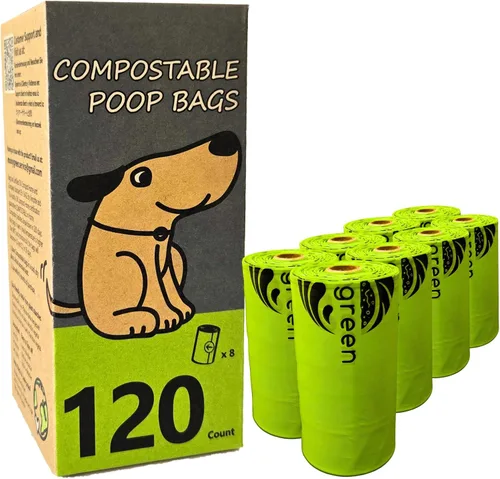 Miniatura 9 de 60 bolsas compostables para excrementos de perro, extragruesas, a prueba de fugas, sin perfume, ecológicas, 9 x 13 pulgadas