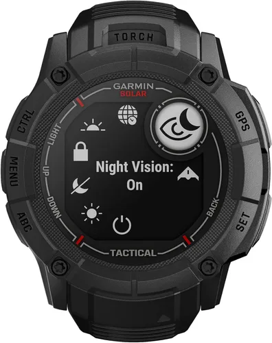 Miniatura 2 de Garmin Instinct 2X Solar - Edición táctica, reloj inteligente GPS resistente, linterna incorporada, calculadora balística, capacidad de carga solar