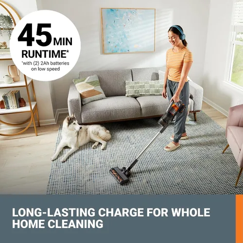 Miniatura 3 de WORX Aspiradora inalámbrica de 20 V, potente aspiradora inalámbrica de 25 Kpa de alta succión para pelo de mascotas, aspiradora de mano ligera