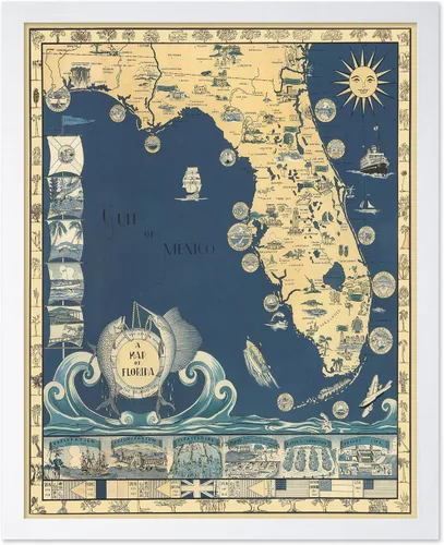 Miniatura 11 de Monem Art Mapa Monumental Vintage de Florencia Impresión - Póster de Viaje Retro - Arte de Italia - Gran Regalo para Hombres, Mujeres, Amantes