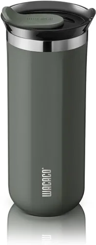 Miniatura 16 de Taza de viaje Octaroma Classico de WACACO, vaso de viaje de acero inoxidable de doble pared con tapa para beber, 6 fl oz (180ml), ámbar amarillo