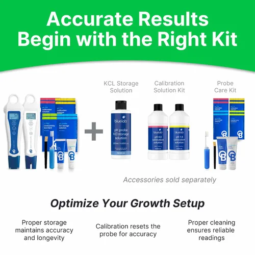 Miniatura 7 de Bluelab PENSTP Paquete Inicial de pH y Conductividad - Kit de Gestión de Solución Nutritiva de Precisión con Medición de Temperatura, Plumas