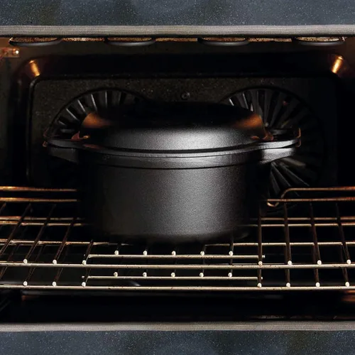 Miniatura 8 de Victoria Cocina combinada de hierro fundido de 6 cuartos de galón, horno holandés combinado y sartén, fabricado en Colombia, juego de 2 piezas