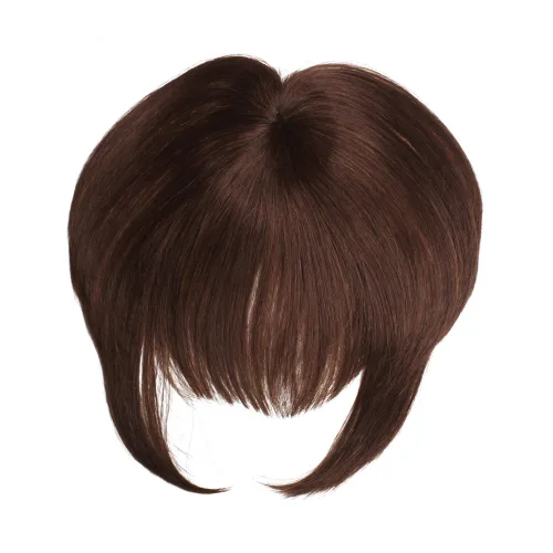 Miniatura 2 de Vivica A. Fox Corona con broche, 100 % cabello humano, corona con clip, flequillo a presión para un peinado rápido, flequillo falso grueso y postizo