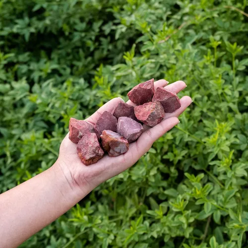 Miniatura 5 de Jaspe rojo, cristales y piedras en bruto, cristales de jaspe rojo, piedra de jaspe rojo crudo, juego de cristales curativos, gemas de cristal