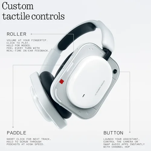 Miniatura 5 de Nothing Auriculares (a) Auriculares con cancelación activa de ruido adaptables 2026, auriculares inalámbricos Bluetooth 5.4 ANC con LDAC Hi-Res, 5