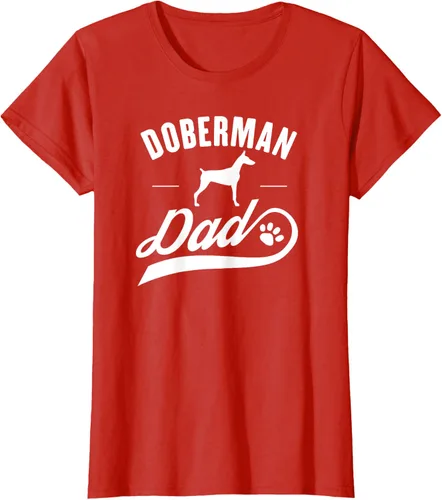 Miniatura 76 de Doberman Dad - Camiseta para amante del dueño del perro, Negro, S